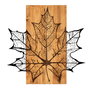 Wallity Hare Escultura de Pared Negro y Nogal